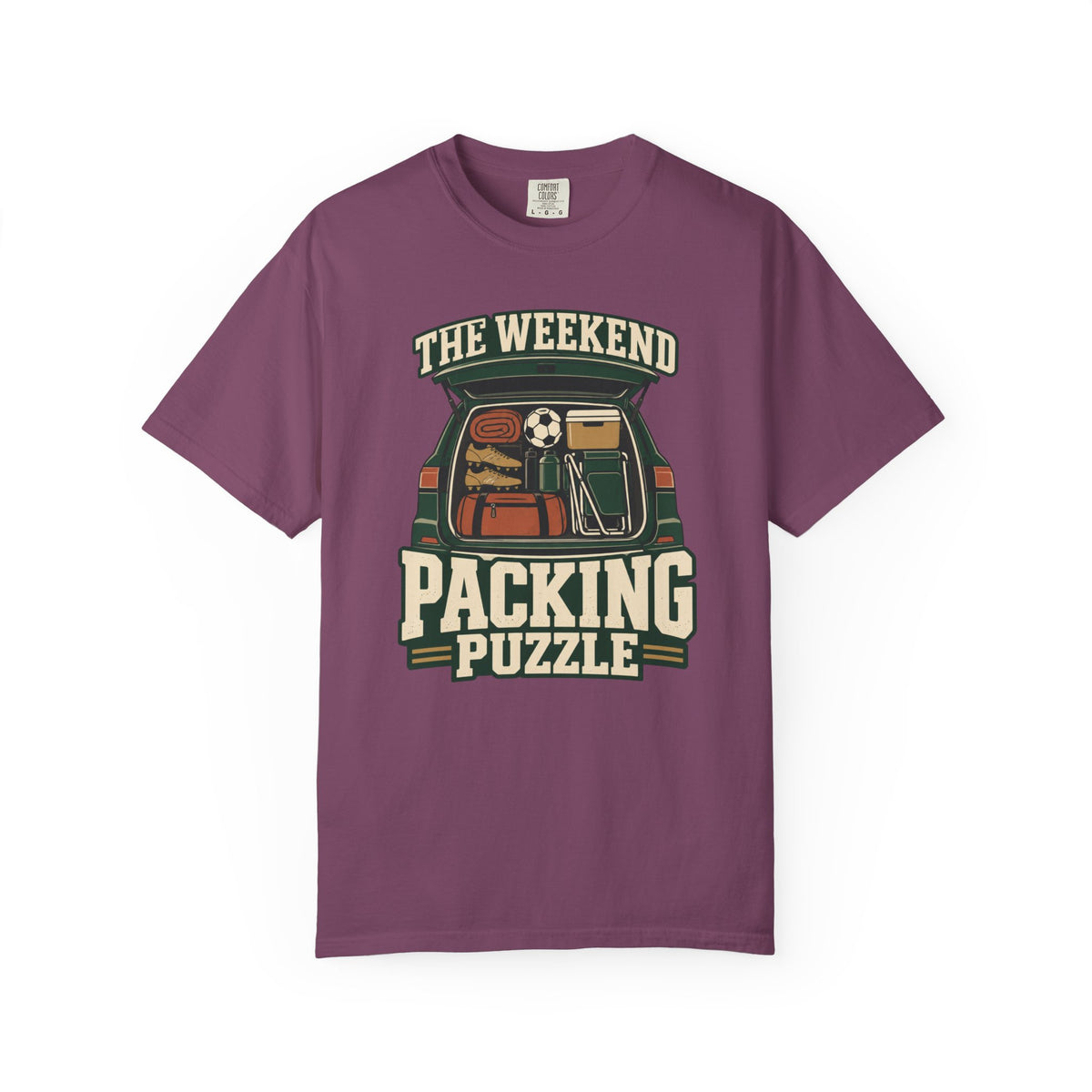 The Weekend Packing Puzzle Illustrated T-shirt