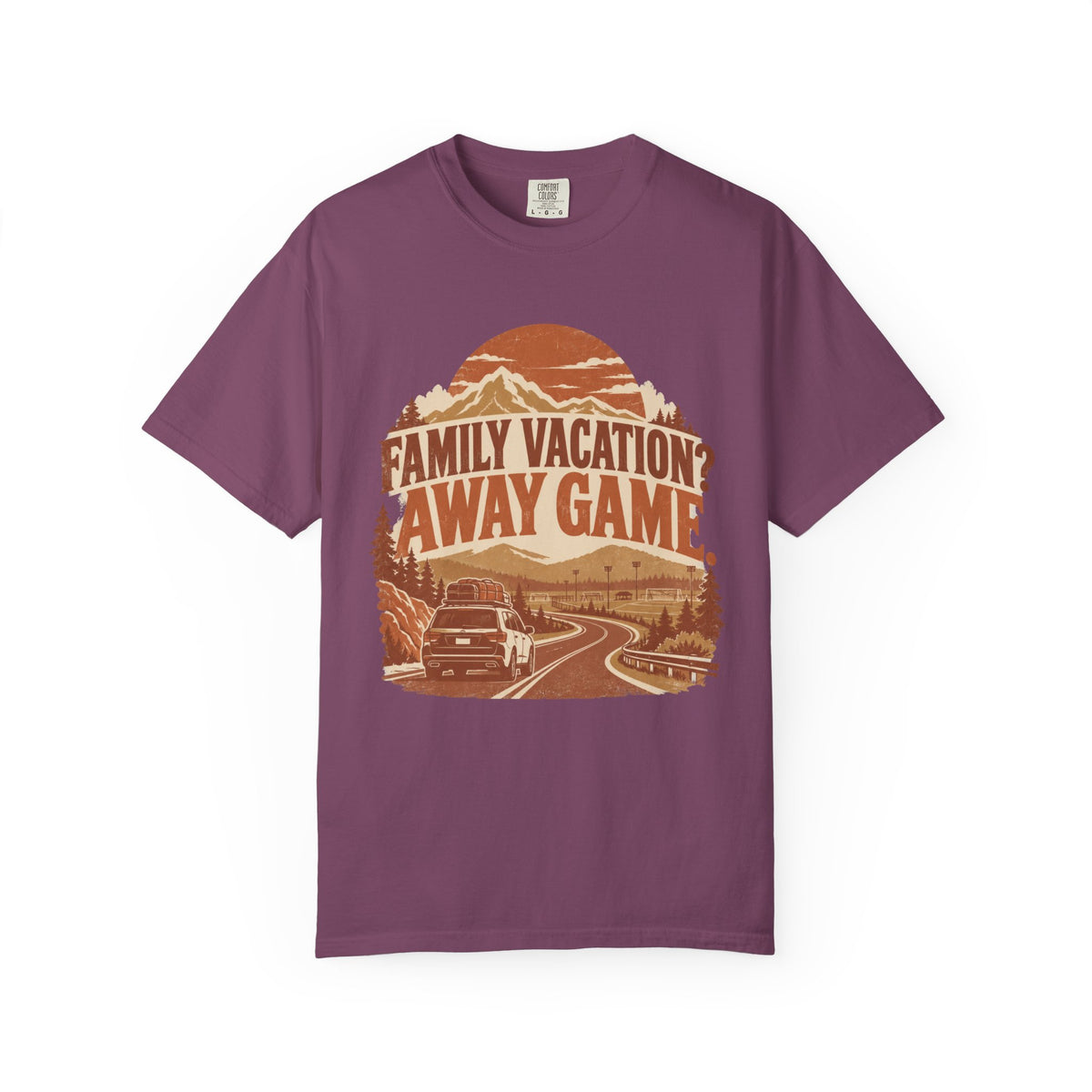 Family Vacation? Away Game. Illustrated T-shirt