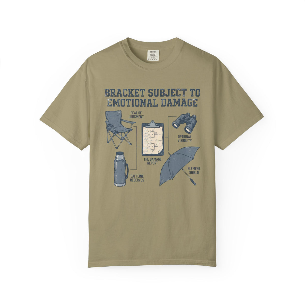 Bracket Subject To Emotional Damage. Field Guide T-shirt