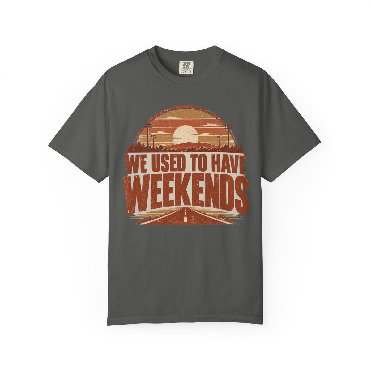 We Used To Have Weekends Illustrated T-shirt