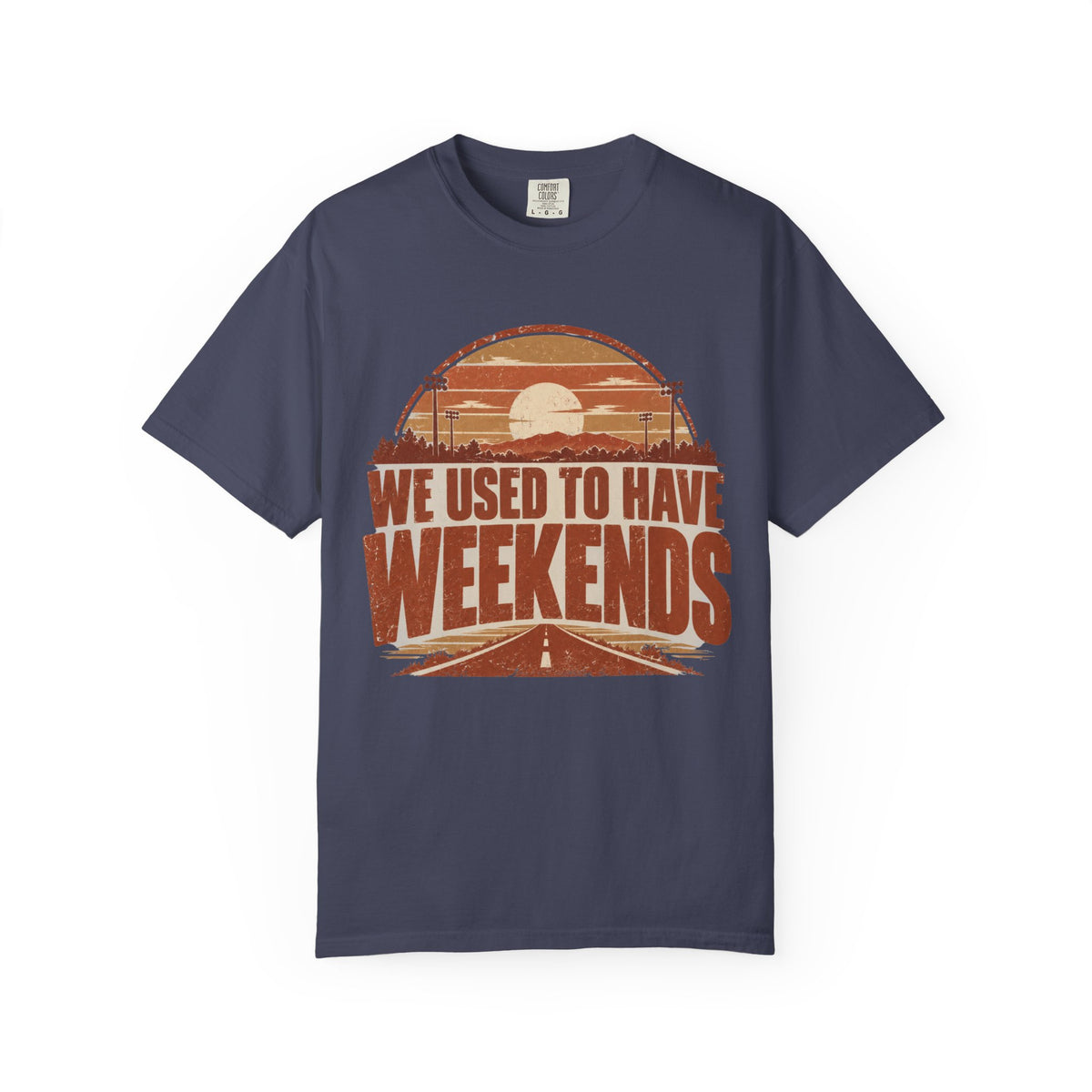 We Used To Have Weekends Illustrated T-shirt