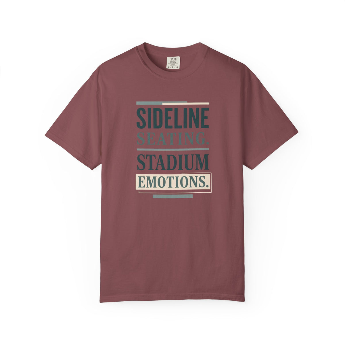 Sideline Seating. Stadium Emotions. Typography T-shirt