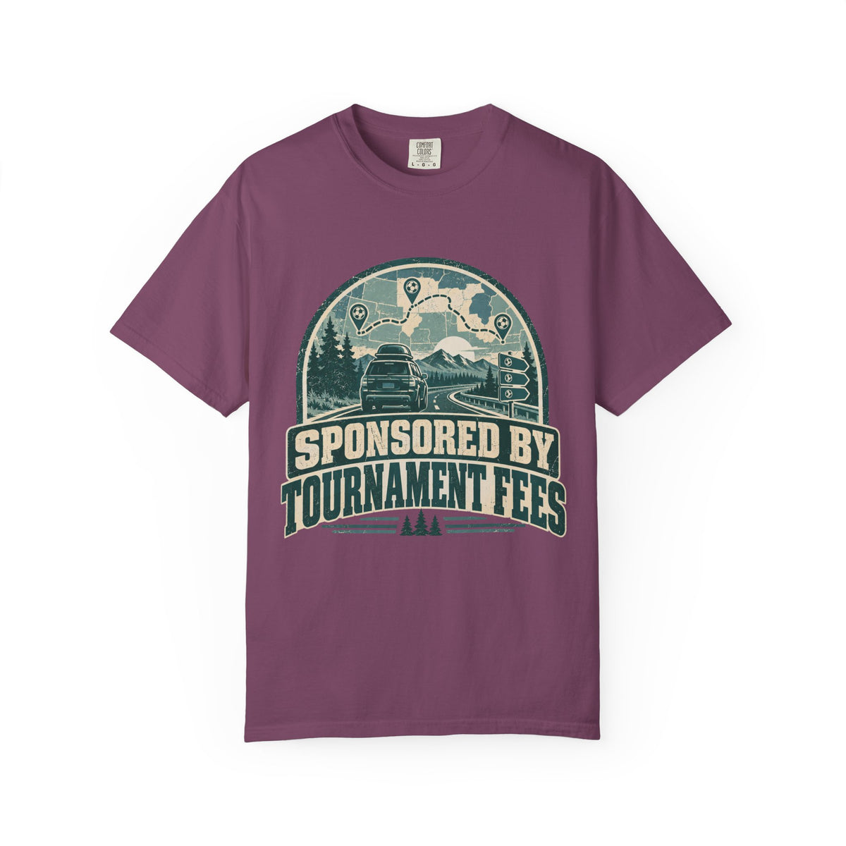 Sponsored By Tournament Fees Illustrated T-shirt