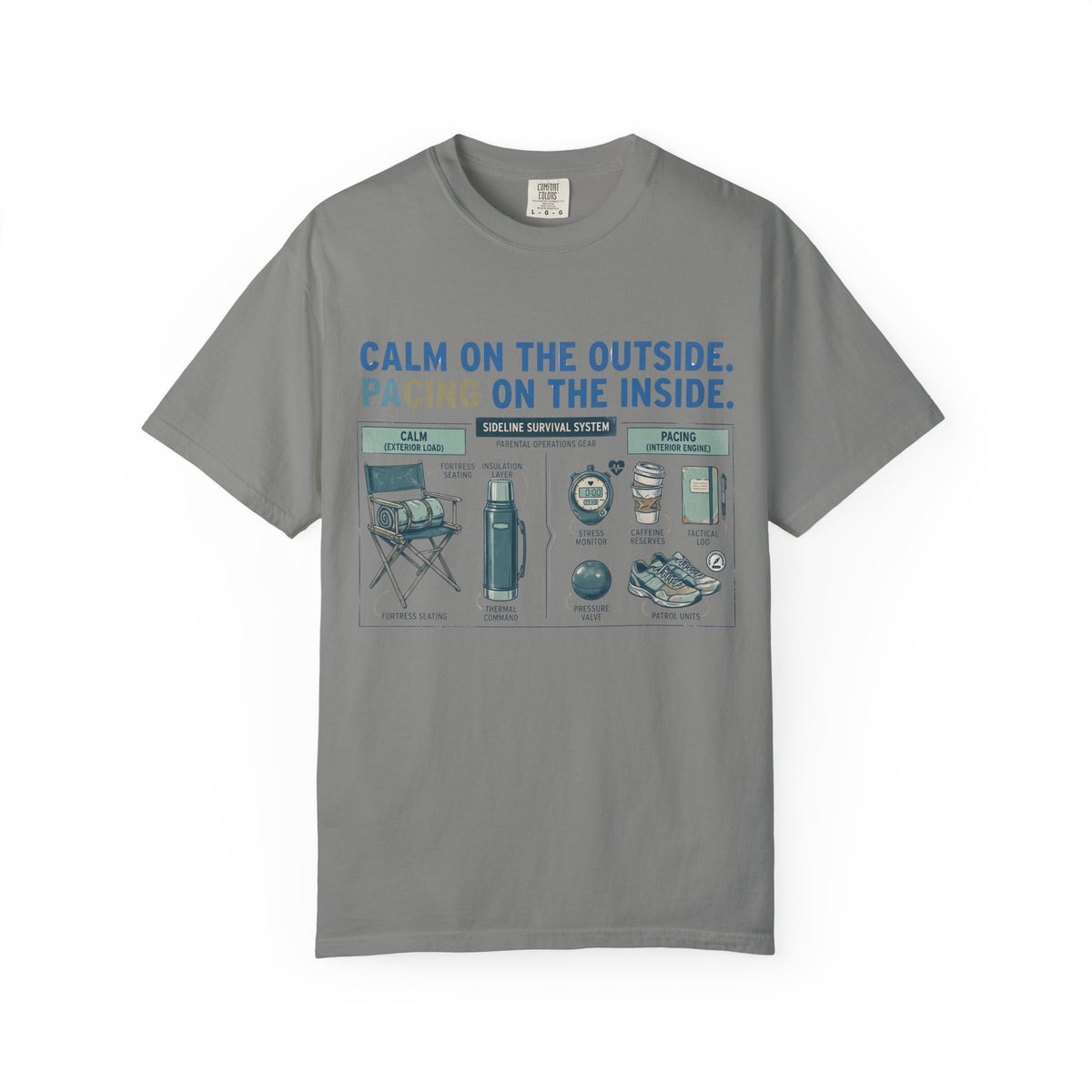 Calm On The Outside. Pacing On The Inside. Field Guide T-shirt