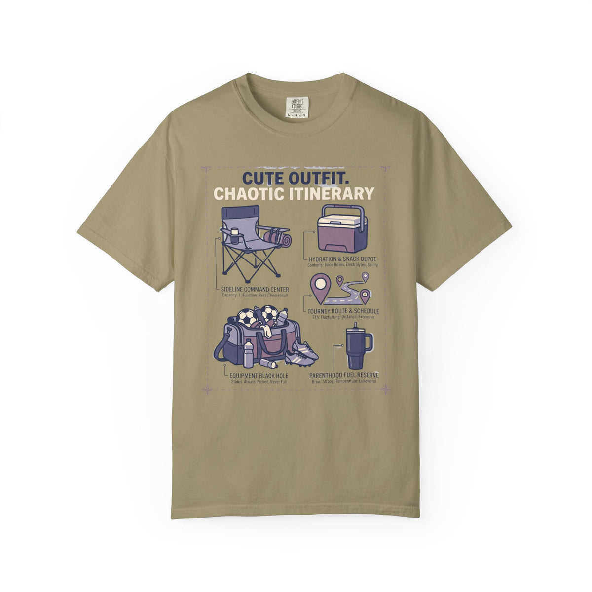 Cute Outfit. Chaotic Itinerary. Field Guide T-shirt