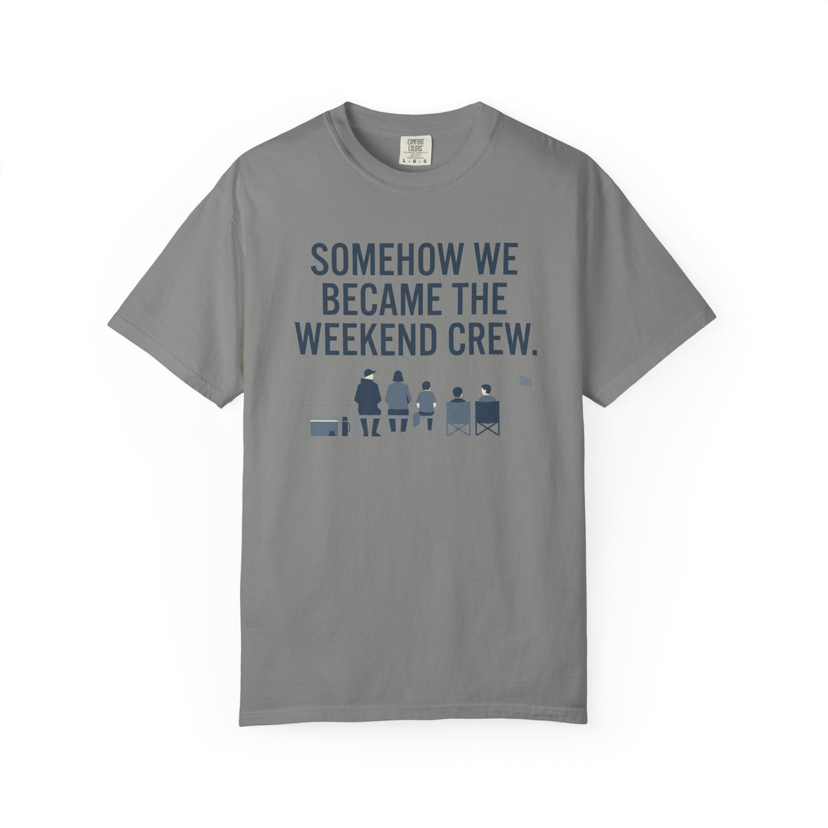 Somehow We Became The Weekend Crew. Illustrated T-shirt