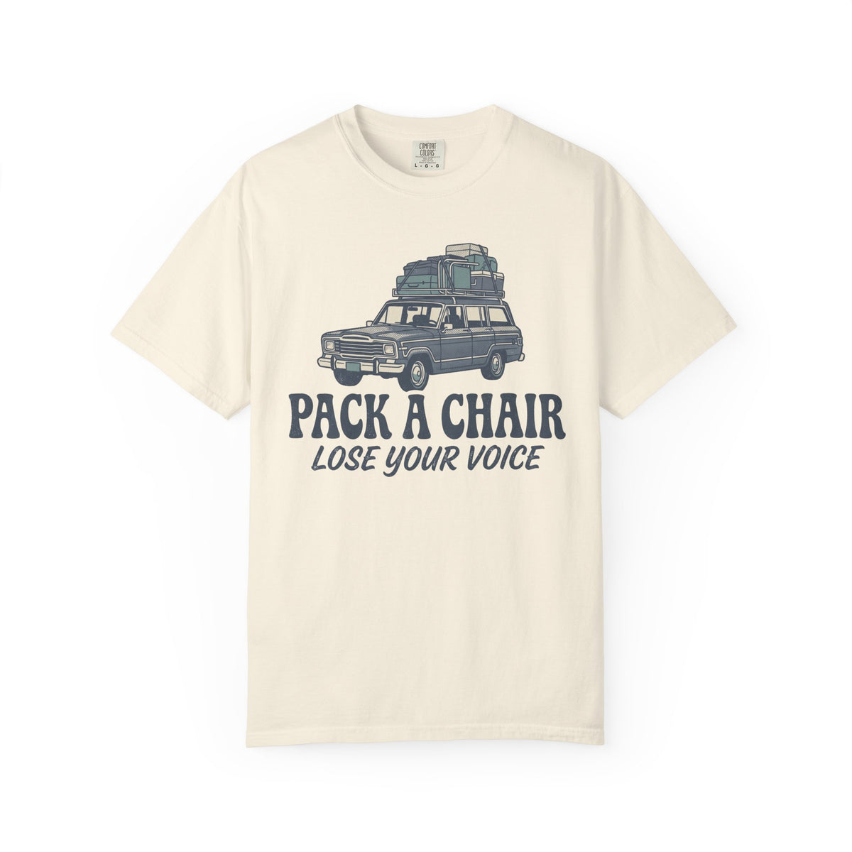 Pack A Chair. Lose Your Voice. Illustrated T-shirt