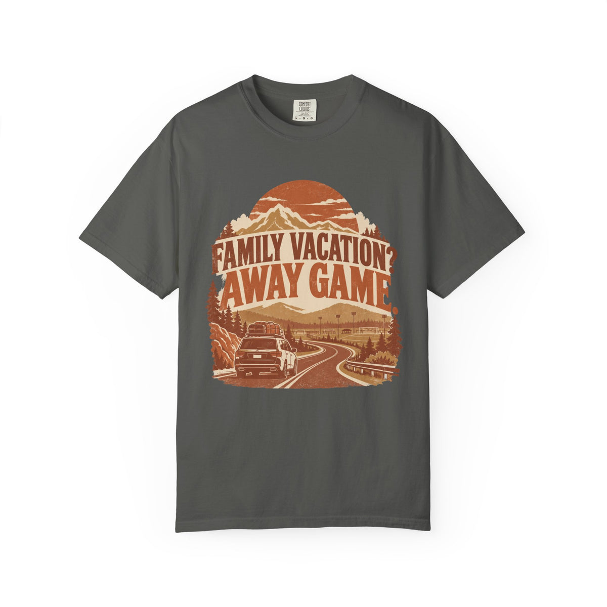 Family Vacation? Away Game. Illustrated T-shirt