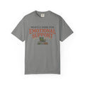 Mostly Here For Emotional Support Illustrated T-shirt