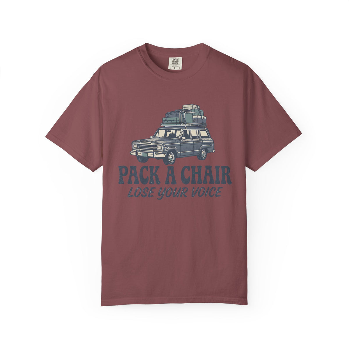 Pack A Chair. Lose Your Voice. Illustrated T-shirt