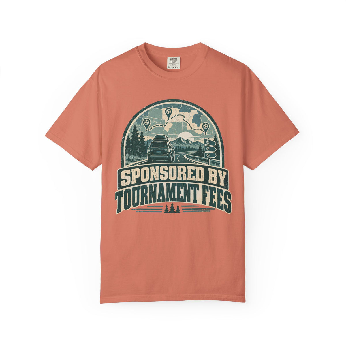Sponsored By Tournament Fees Illustrated T-shirt