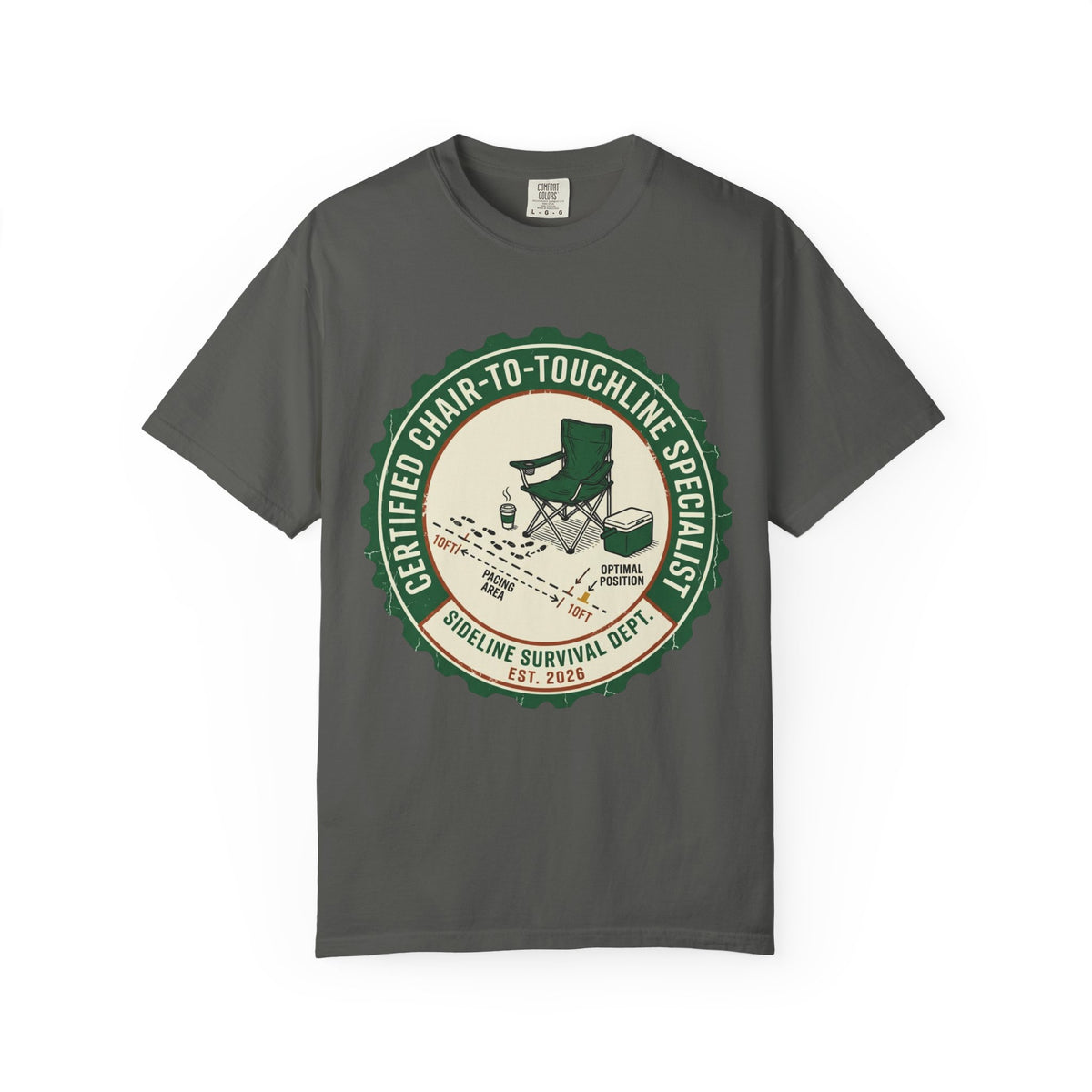 Certified Chair-To-Touchline Specialist Art Graphic T-shirt