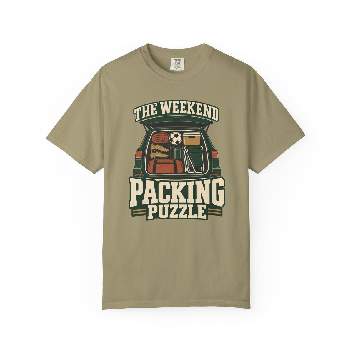 The Weekend Packing Puzzle Illustrated T-shirt