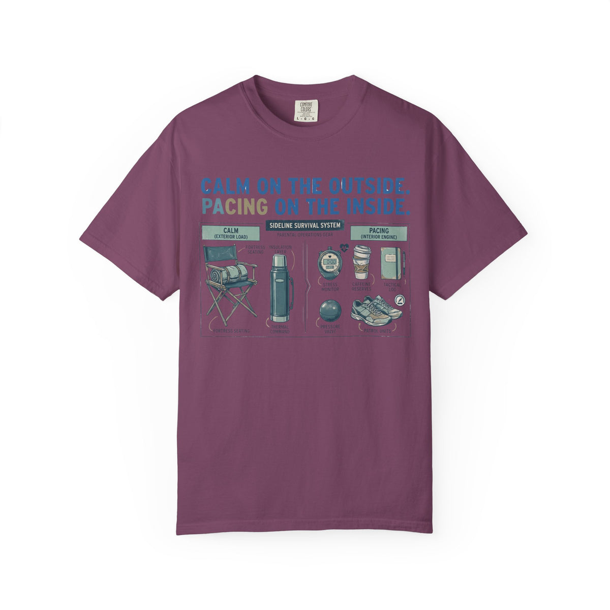 Calm On The Outside. Pacing On The Inside. Field Guide T-shirt