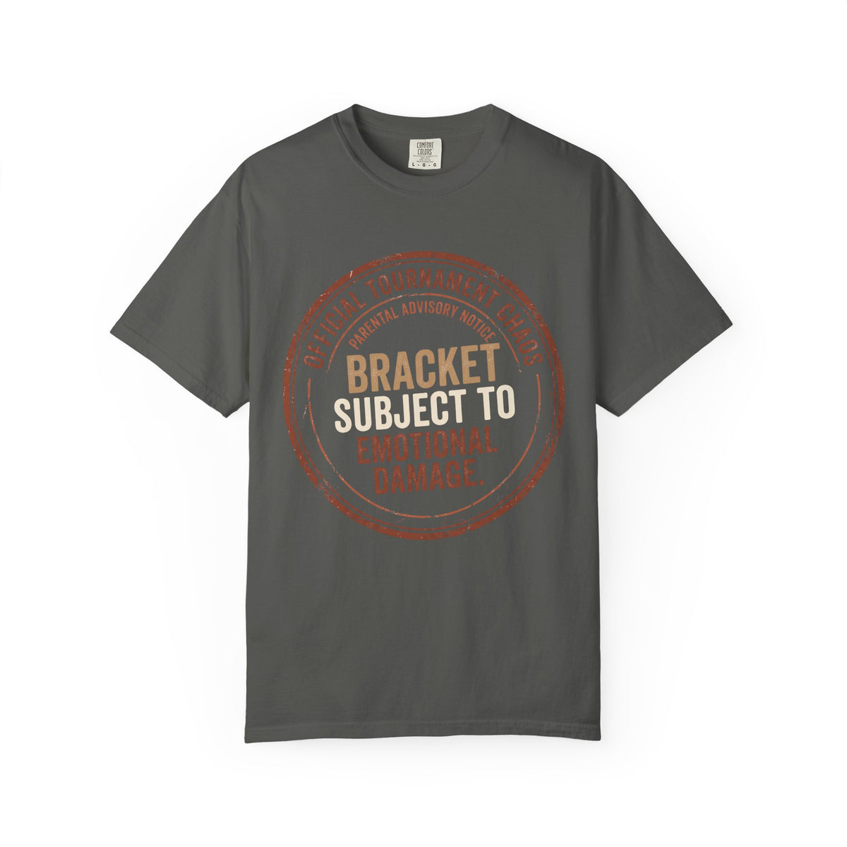 Bracket Subject To Emotional Damage. Typography T-shirt