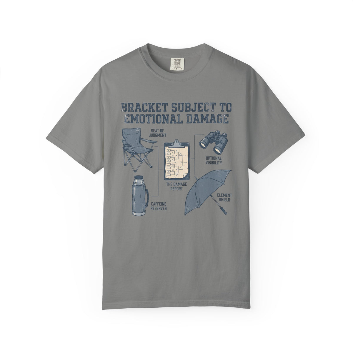 Bracket Subject To Emotional Damage. Field Guide T-shirt