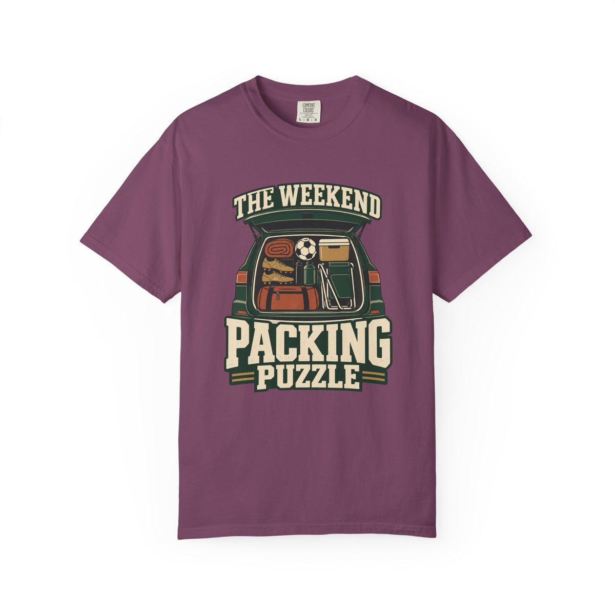 The Weekend Packing Puzzle Illustrated T-shirt