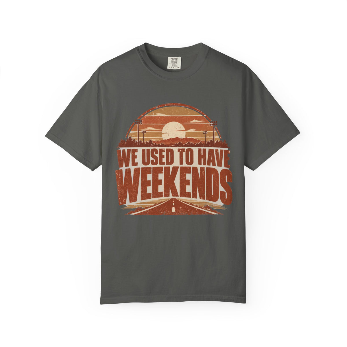 We Used To Have Weekends Illustrated T-shirt