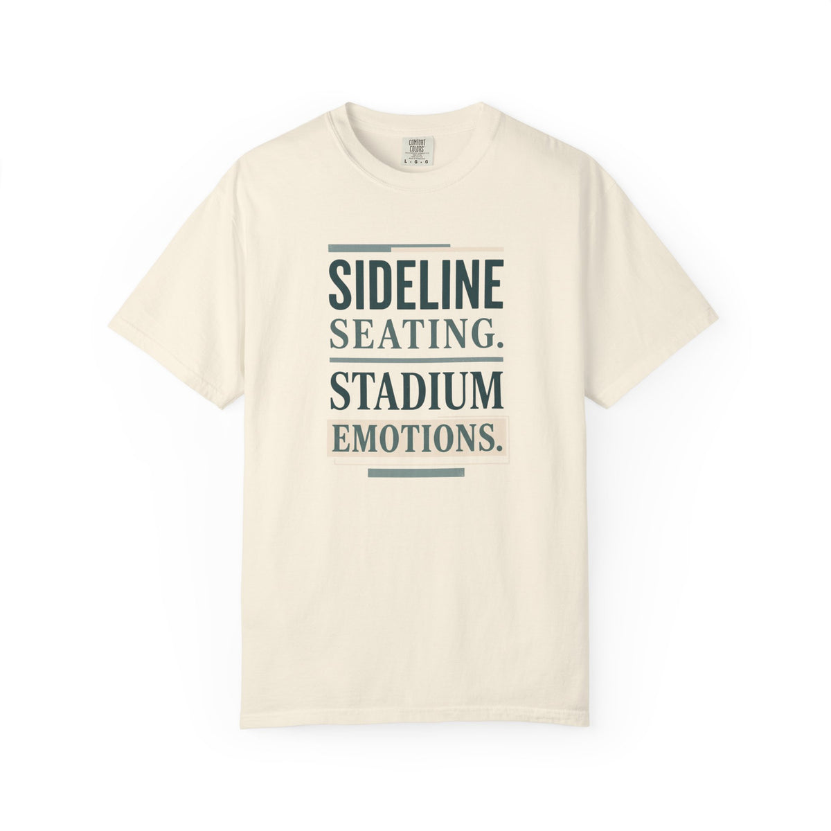 Sideline Seating. Stadium Emotions. Typography T-shirt