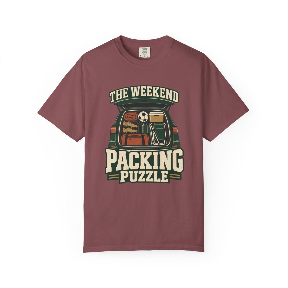 The Weekend Packing Puzzle Illustrated T-shirt