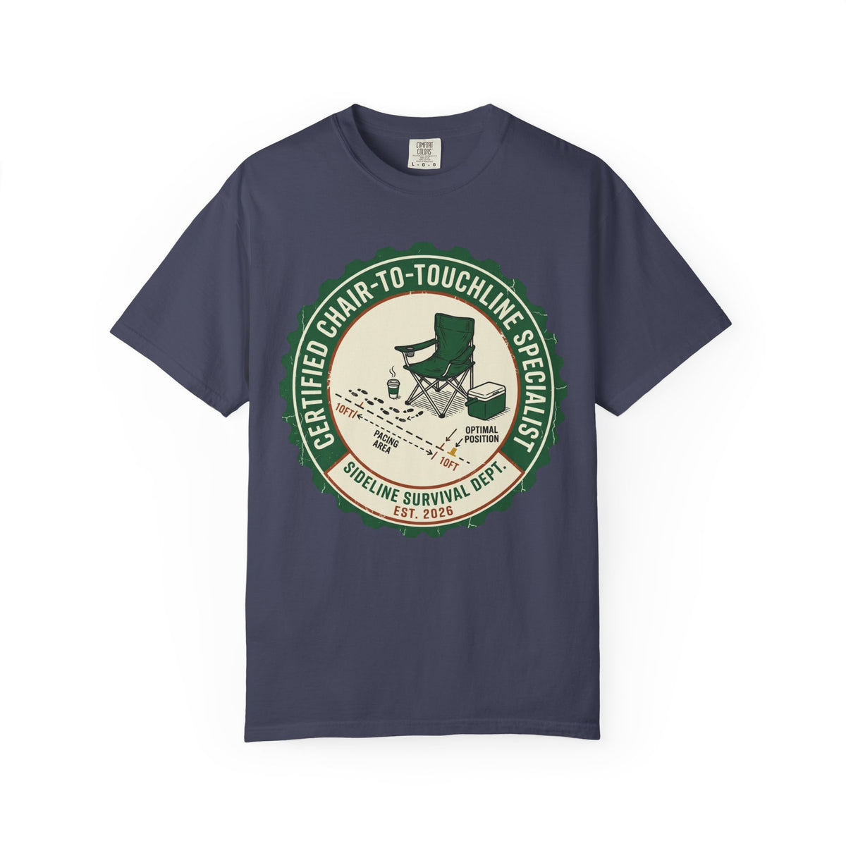 Certified Chair-To-Touchline Specialist Art Graphic T-shirt