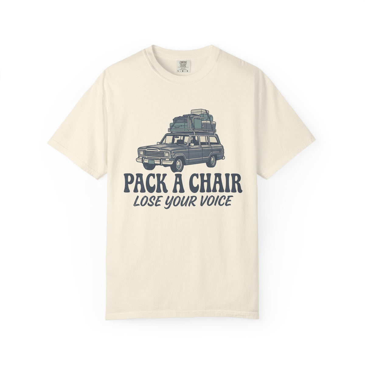 Pack A Chair. Lose Your Voice. Illustrated T-shirt