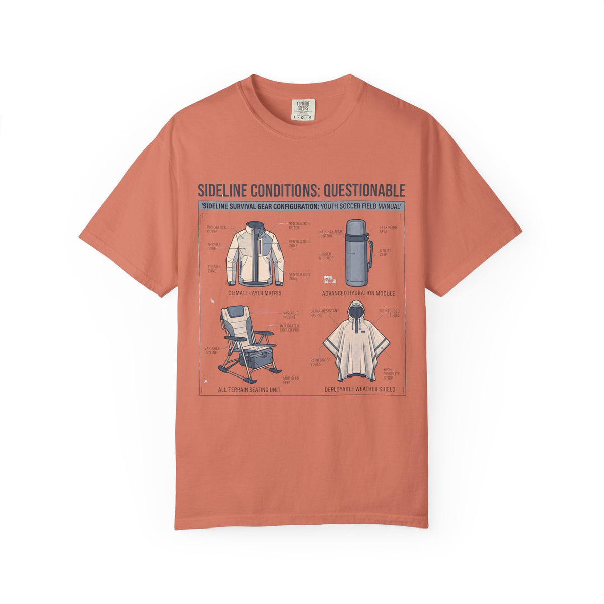 Sideline Conditions: Questionable Field Guide T-shirt
