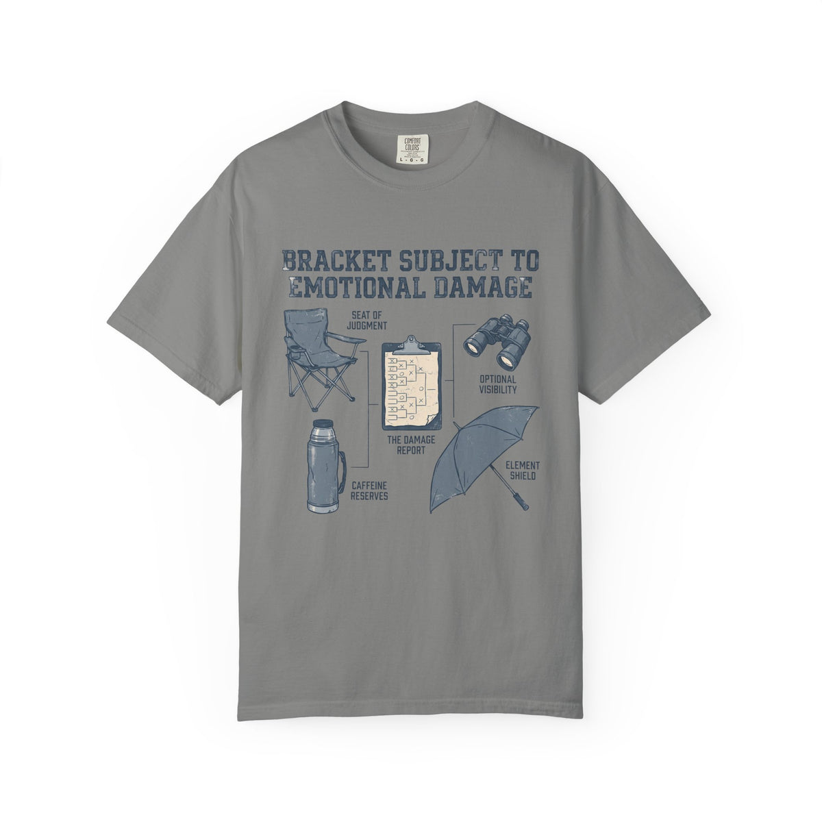 Bracket Subject To Emotional Damage. Field Guide T-shirt
