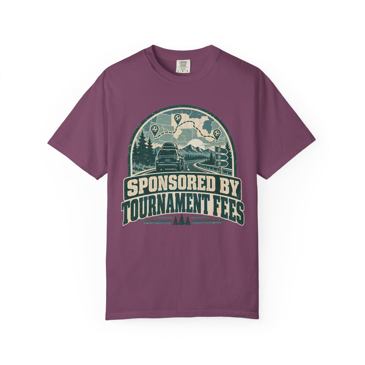 Sponsored By Tournament Fees Illustrated T-shirt