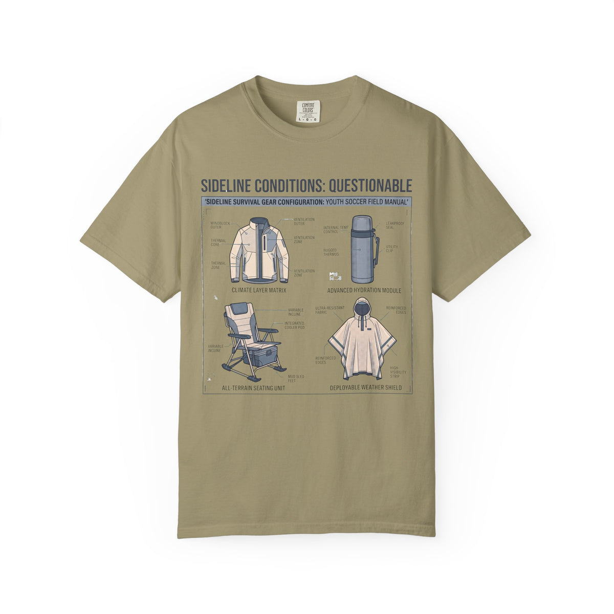 Sideline Conditions: Questionable Field Guide T-shirt