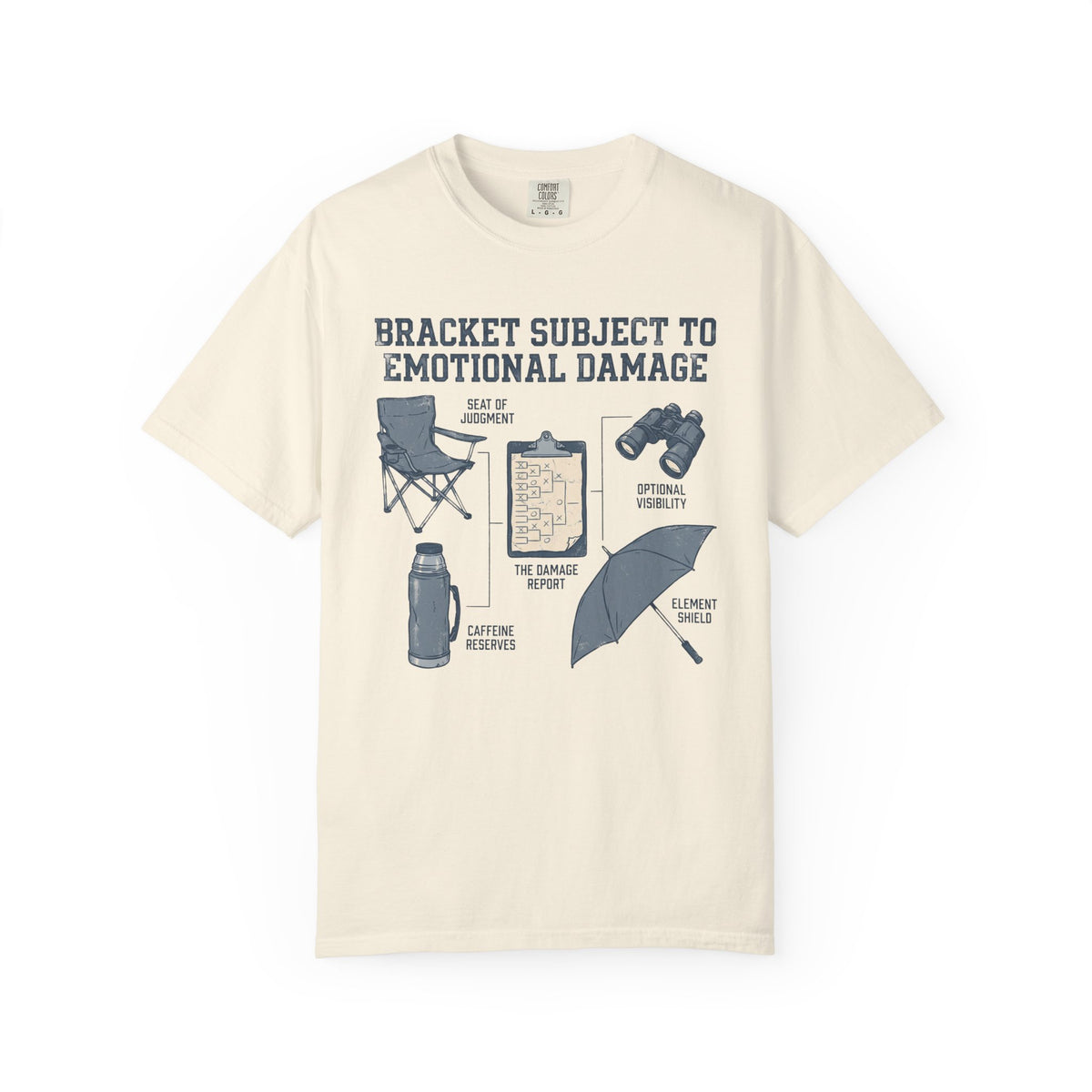 Bracket Subject To Emotional Damage. Field Guide T-shirt