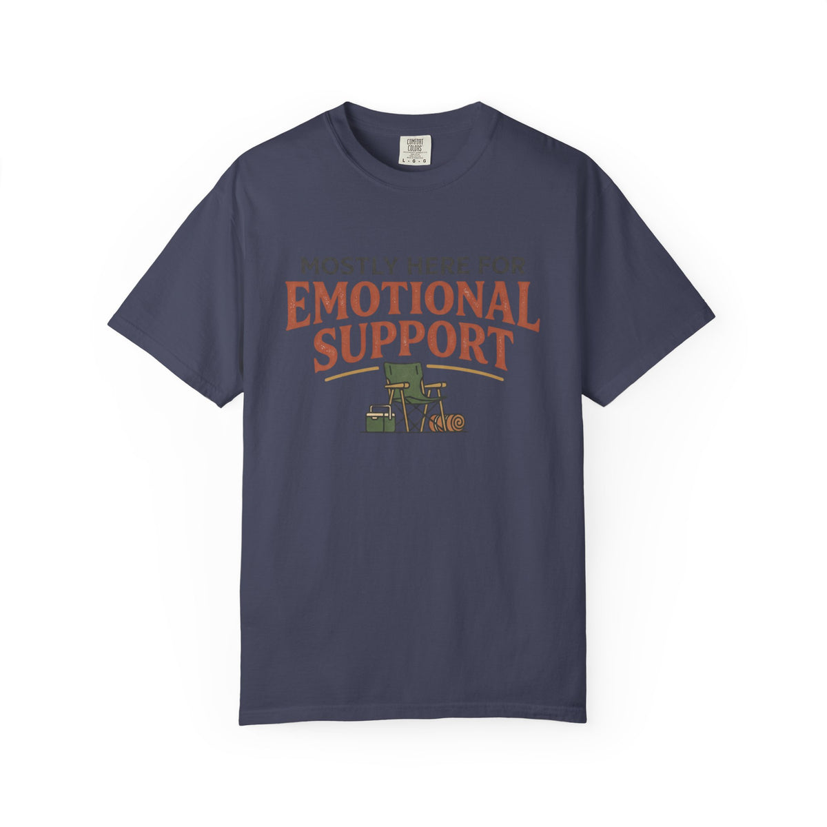 Mostly Here For Emotional Support Illustrated T-shirt