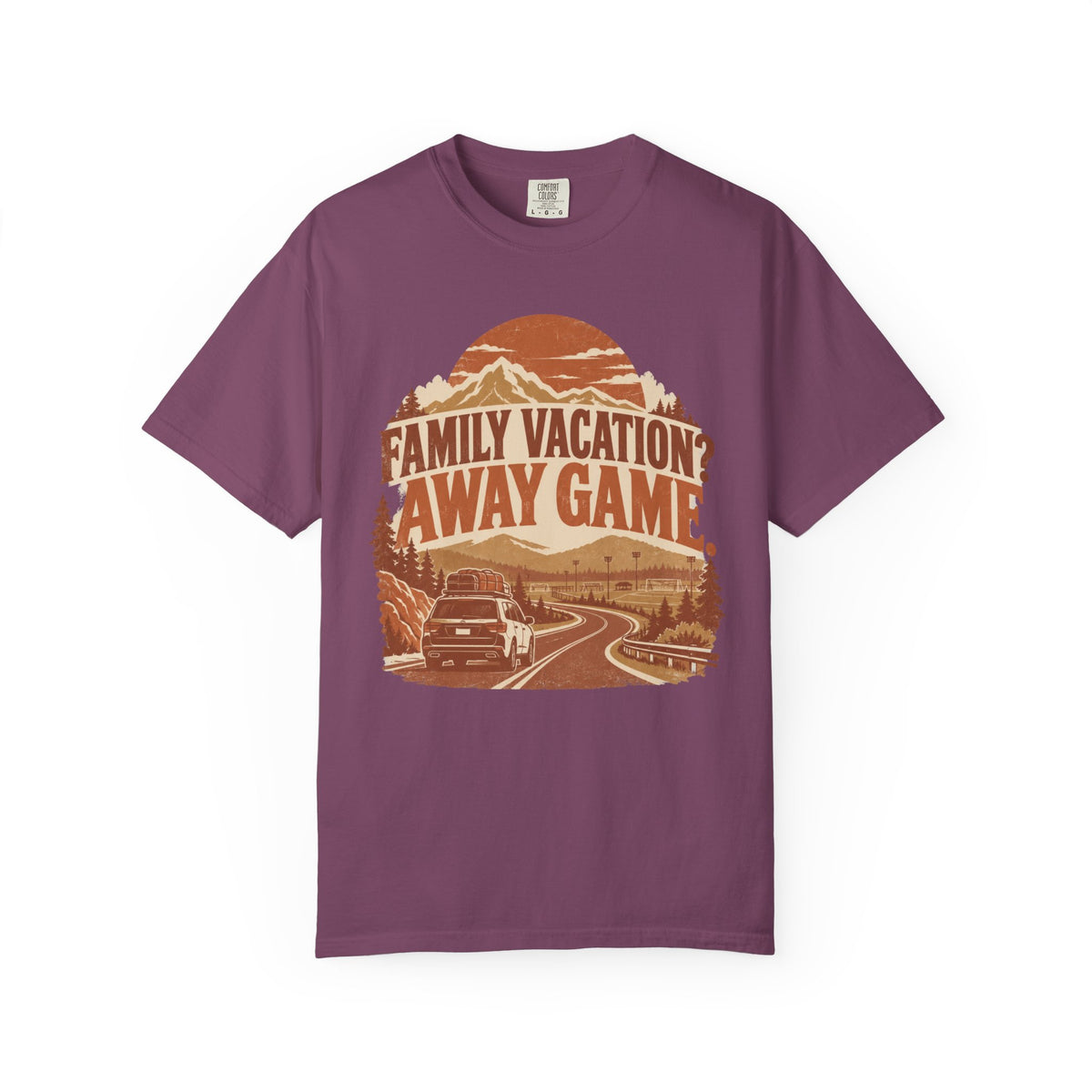 Family Vacation? Away Game. Illustrated T-shirt