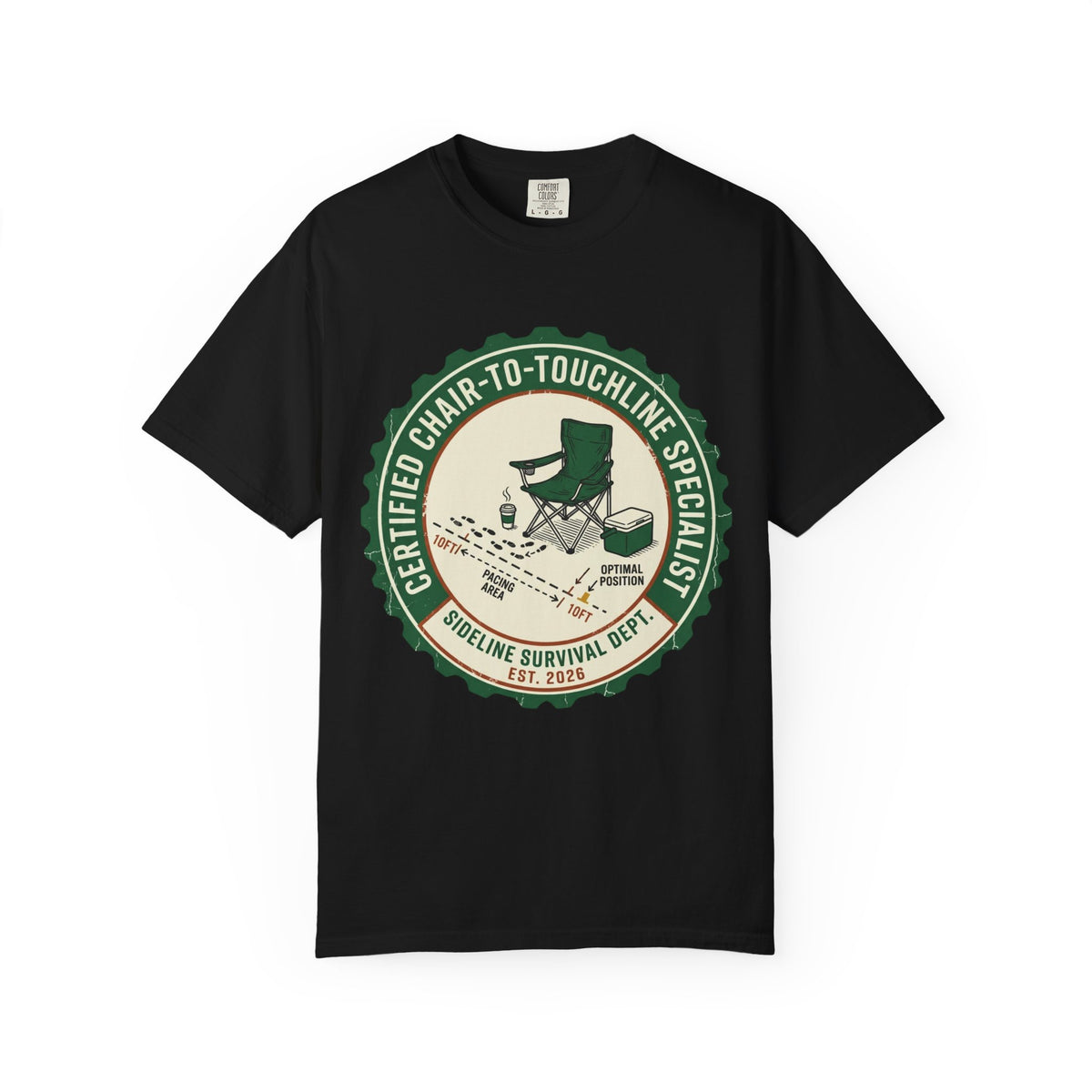 Certified Chair-To-Touchline Specialist Art Graphic T-shirt