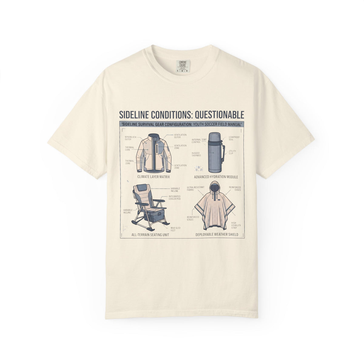 Sideline Conditions: Questionable Field Guide T-shirt