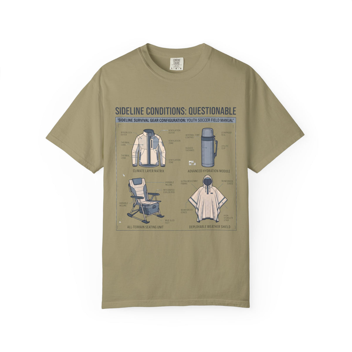 Sideline Conditions: Questionable Field Guide T-shirt