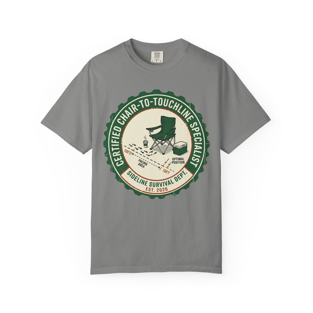 Certified Chair-To-Touchline Specialist Art Graphic T-shirt