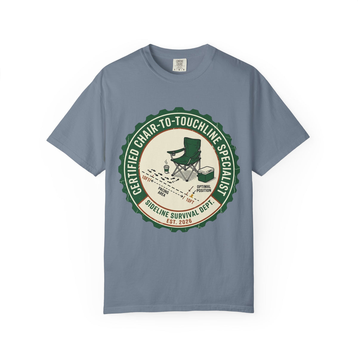 Certified Chair-To-Touchline Specialist Art Graphic T-shirt
