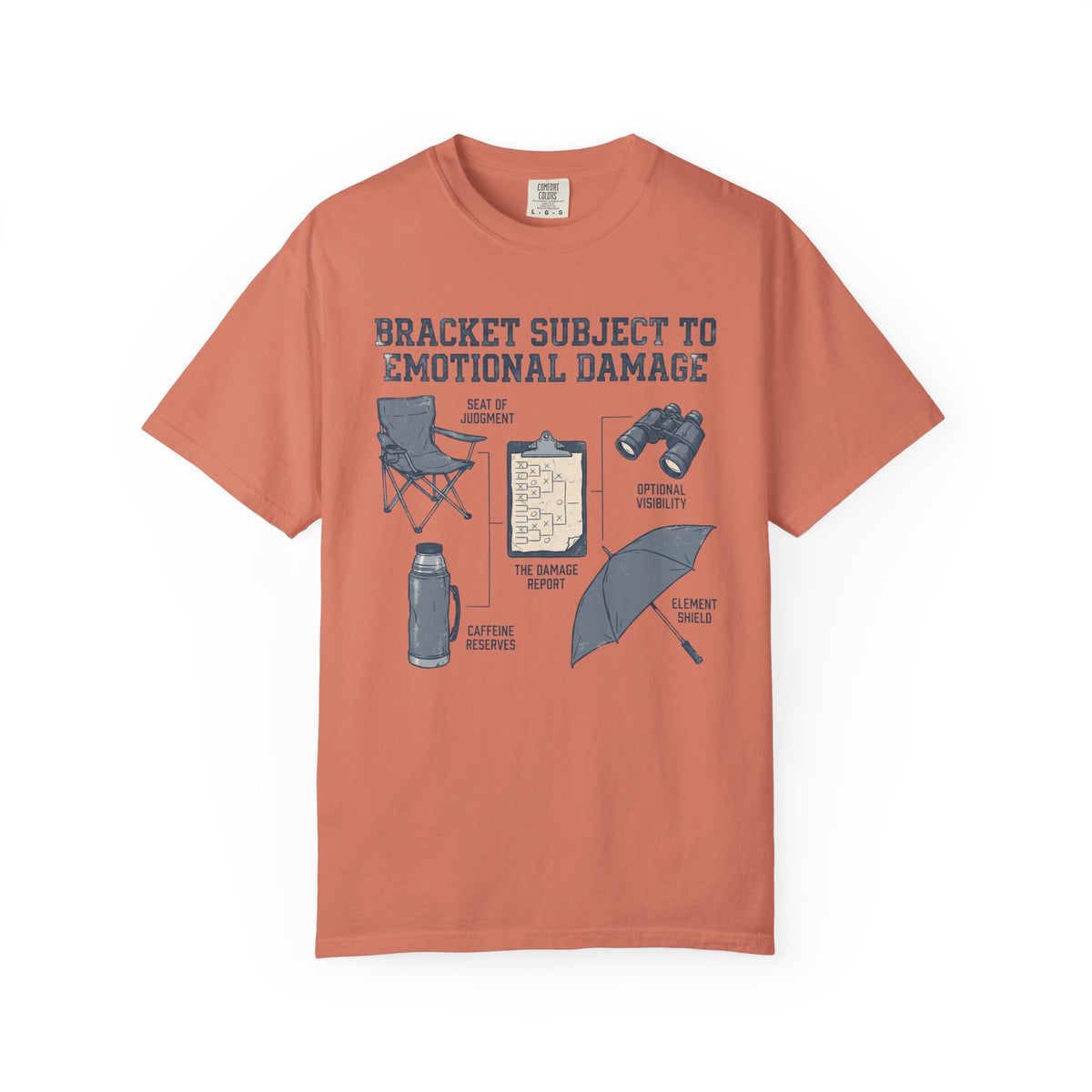 Bracket Subject To Emotional Damage. Field Guide T-shirt