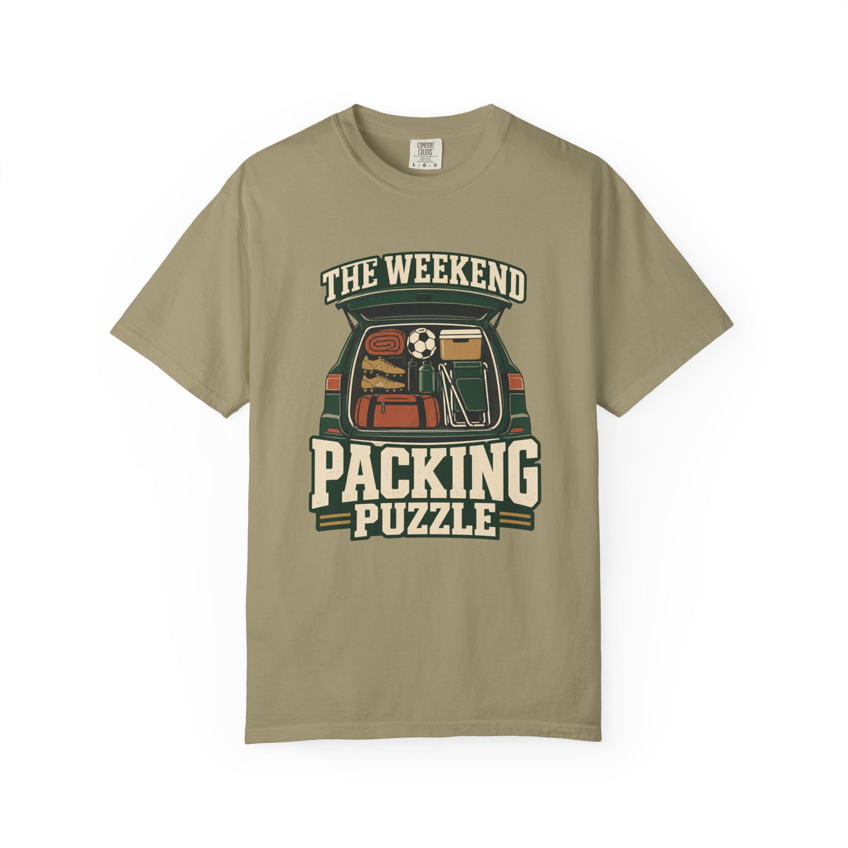 The Weekend Packing Puzzle Illustrated T-shirt