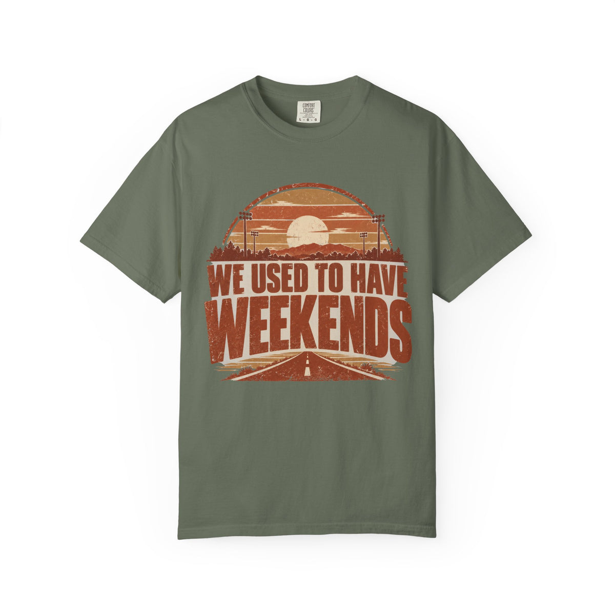 We Used To Have Weekends Illustrated T-shirt