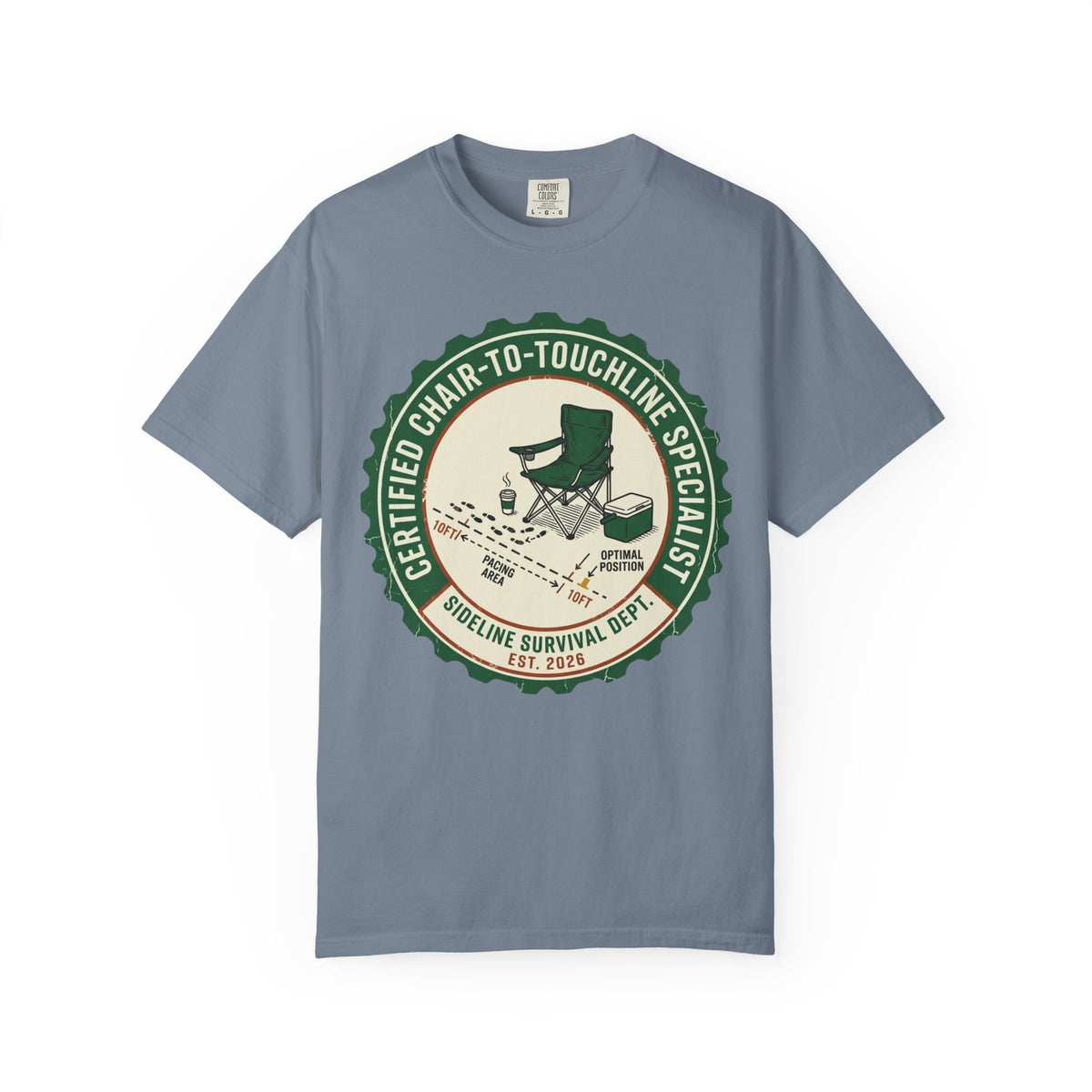 Certified Chair-To-Touchline Specialist Art Graphic T-shirt