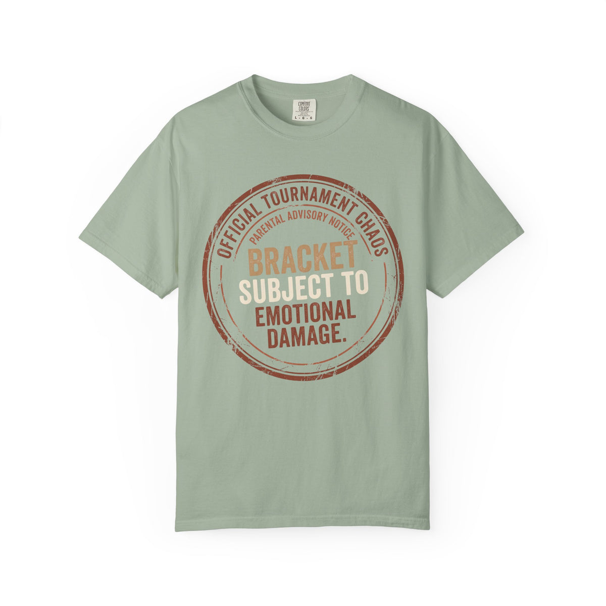 Bracket Subject To Emotional Damage. Typography T-shirt