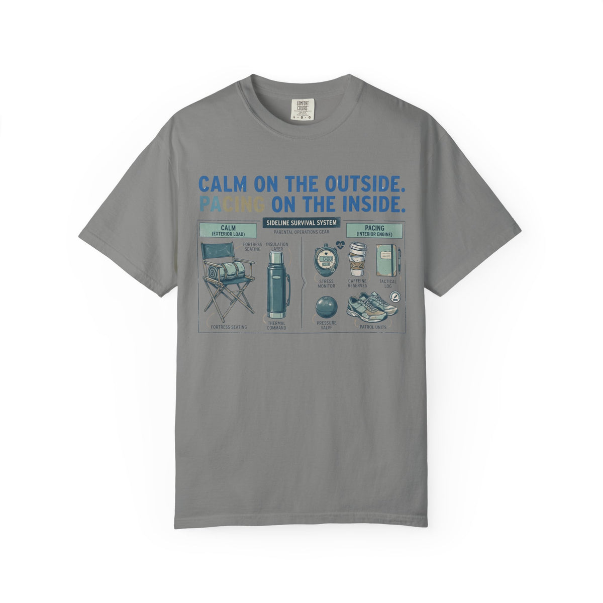 Calm On The Outside. Pacing On The Inside. Field Guide T-shirt