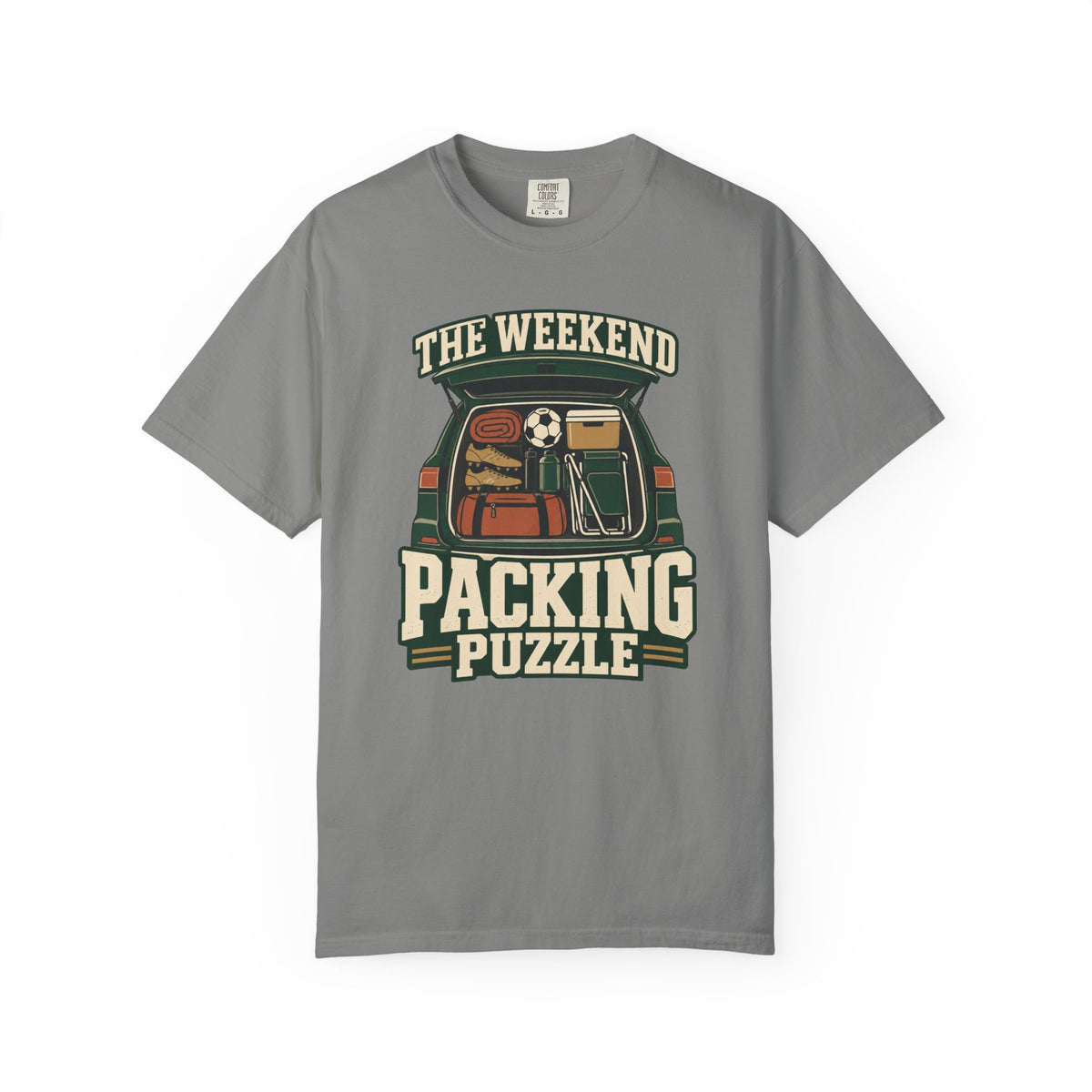 The Weekend Packing Puzzle Illustrated T-shirt