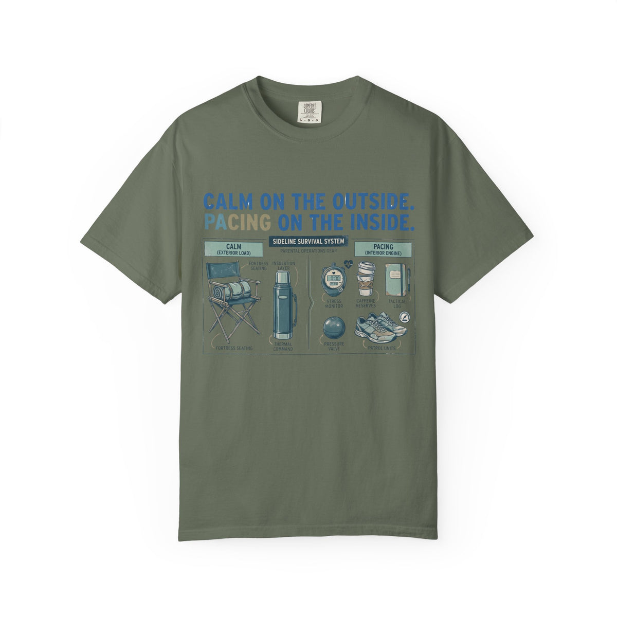 Calm On The Outside. Pacing On The Inside. Field Guide T-shirt