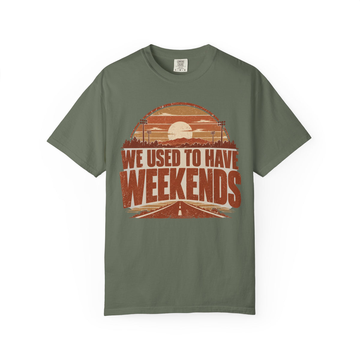 We Used To Have Weekends Illustrated T-shirt
