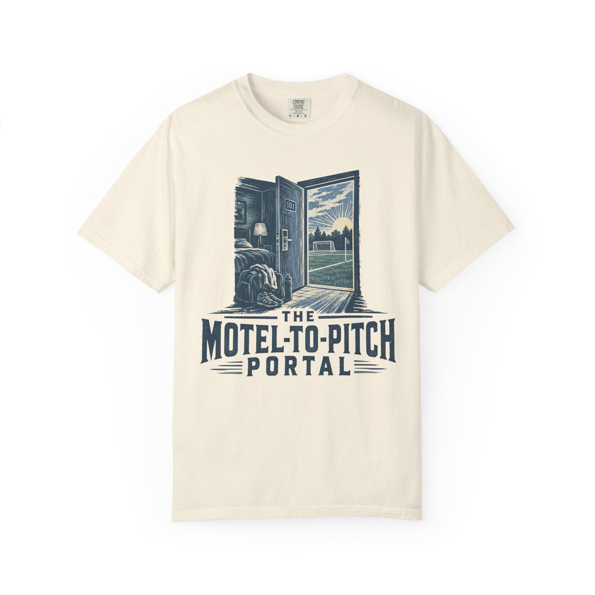 The Motel-To-Pitch Portal Illustrated T-shirt