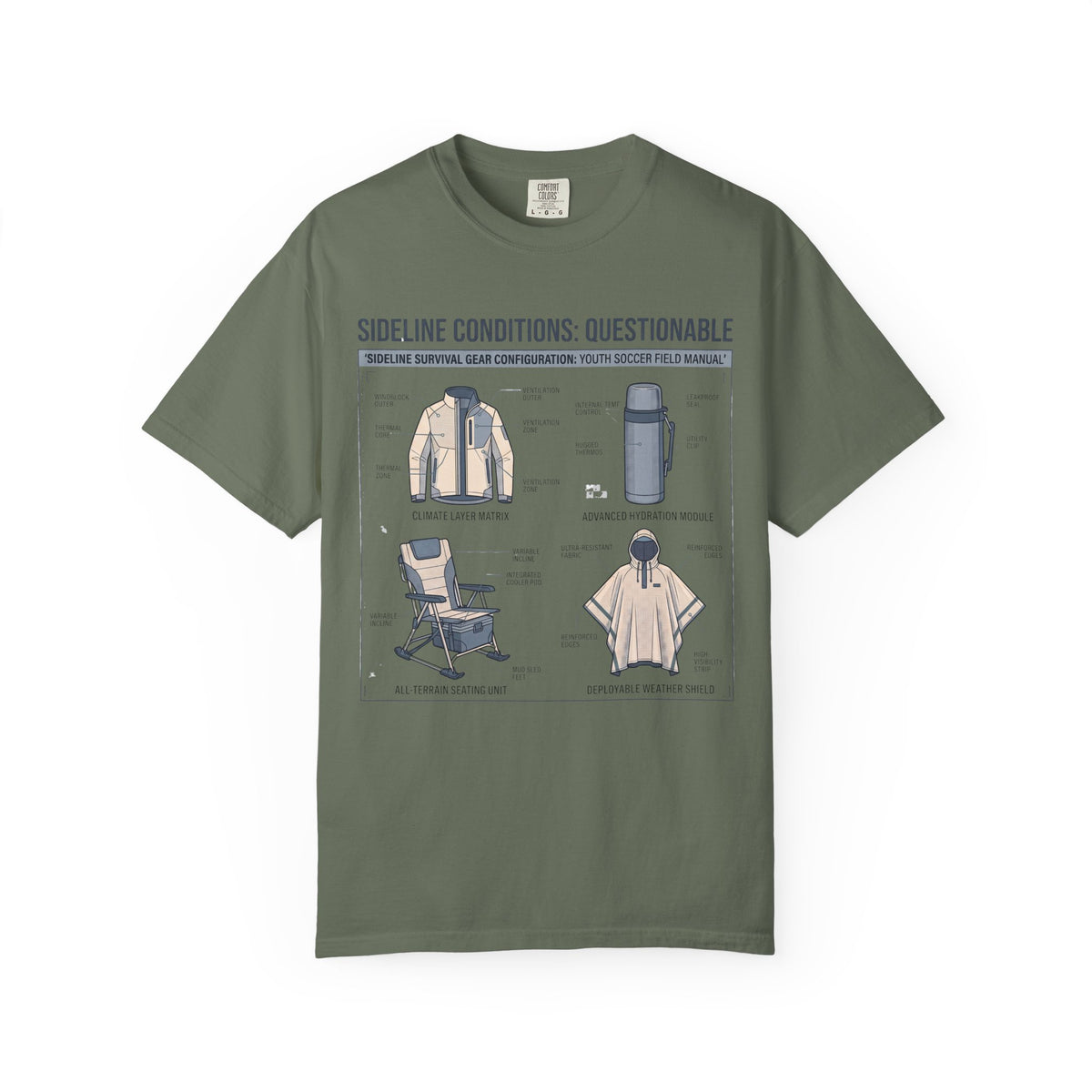 Sideline Conditions: Questionable Field Guide T-shirt