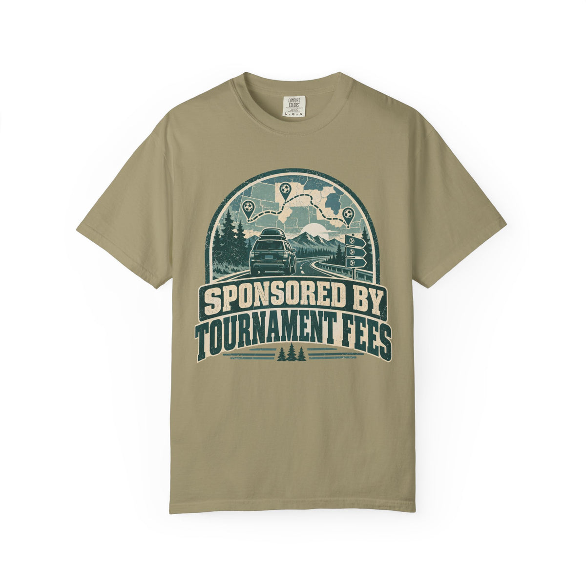 Sponsored By Tournament Fees Illustrated T-shirt